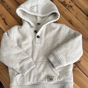 Baby GAP Beige Hooded Sweatshirt with Buttons